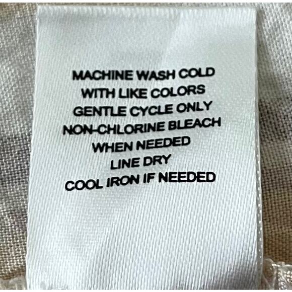 COMO BLACK WOMEN LONG SLV BUTTON V-NECK BLOUSE, WOMANS, 3X, YELLOW TAN STRIPES - Picture 11 of 11